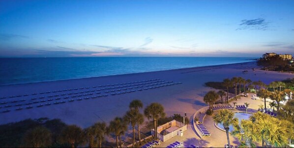 Utsikt mot havet/stranden