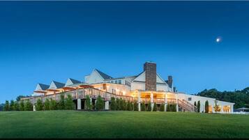 House, 2 Bedrooms | Front of property - evening/night