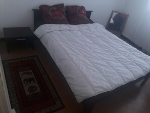 Individually decorated, individually furnished, desk, blackout curtains
