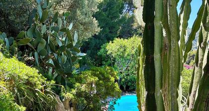Villa mit spektakulärem Meerblick und Pool inmitten eines Gartens mit Meerblick