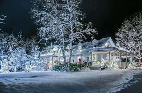 Front of property – evening/night