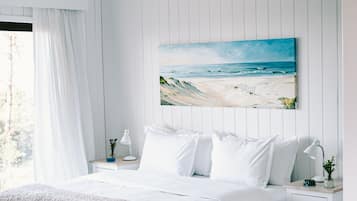 Premium Double or Twin Room, Ocean View | Egyptian cotton sheets, premium bedding, down comforters