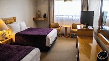 Traditional Double Room, 2 Double Beds, Non Smoking, Garden View | Desk, iron/ironing board, free WiFi, bed sheets