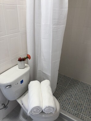 Shower, towels