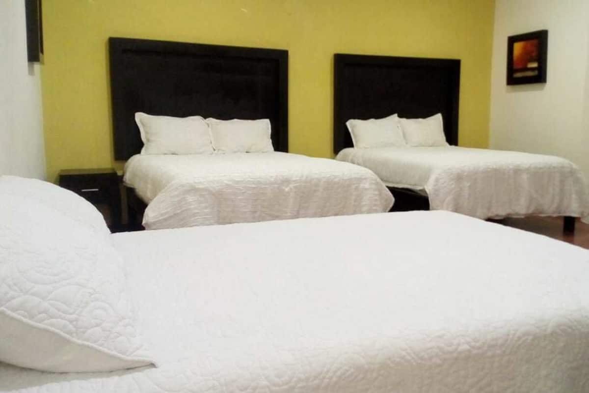 Desk, free WiFi, bed sheets