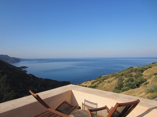Villa mit Blick auf das Ionische Meer