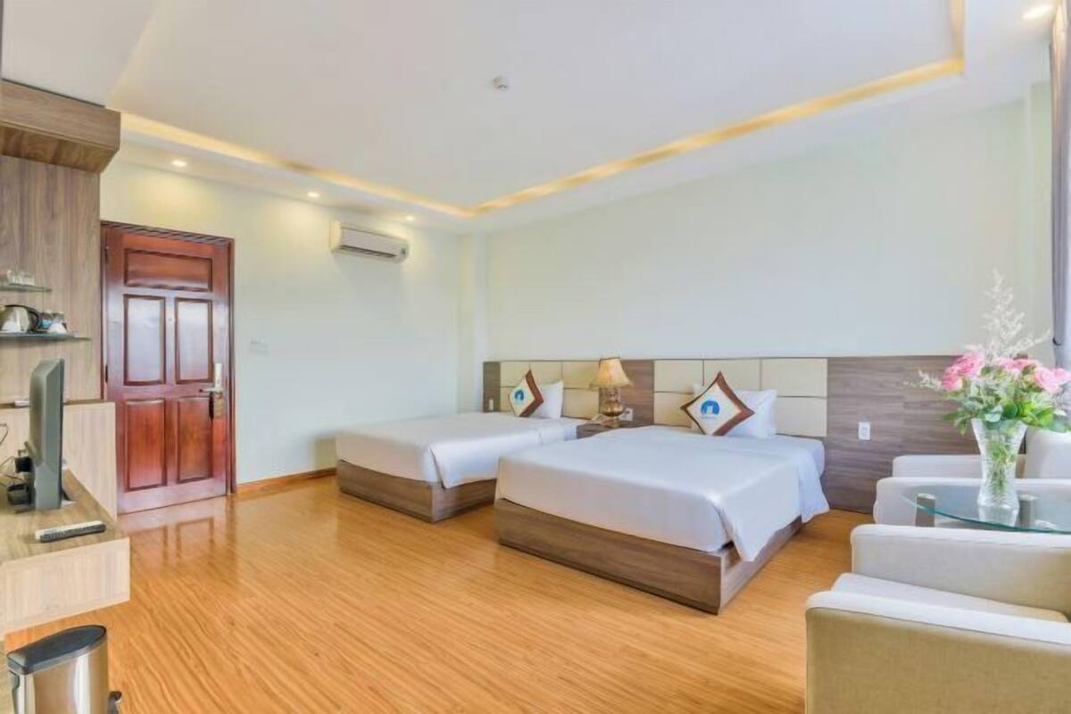 1 quarto, frigobar, cofres nos quartos, individualmente mobiliados