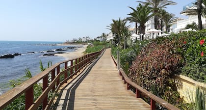 Beautiful luxurious apartment with large terrace overlooking the sea and 300 m from the sea.