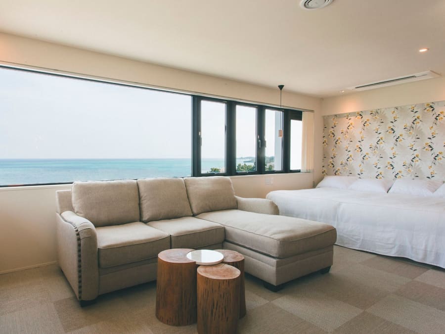 Suíte executiva, 3 quartos, para não fumantes, vista para o oceano | Vista para praia/oceano