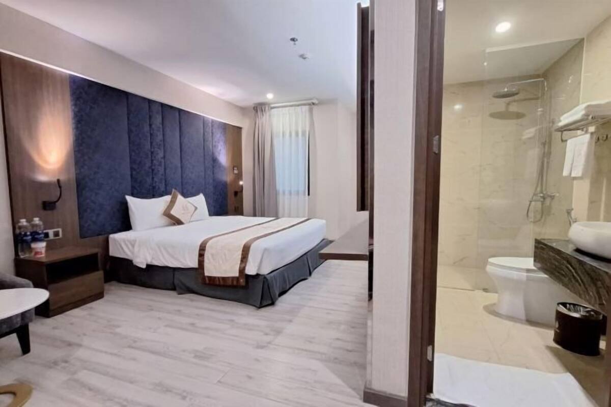 17 sovrum, sängtillbehör av högsta kvalitet och minibar