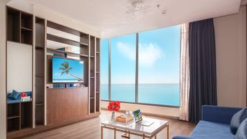 Habitación Premier, 1 habitación, vista al océano | 17 habitaciones, ropa de cama de alta calidad y minibar