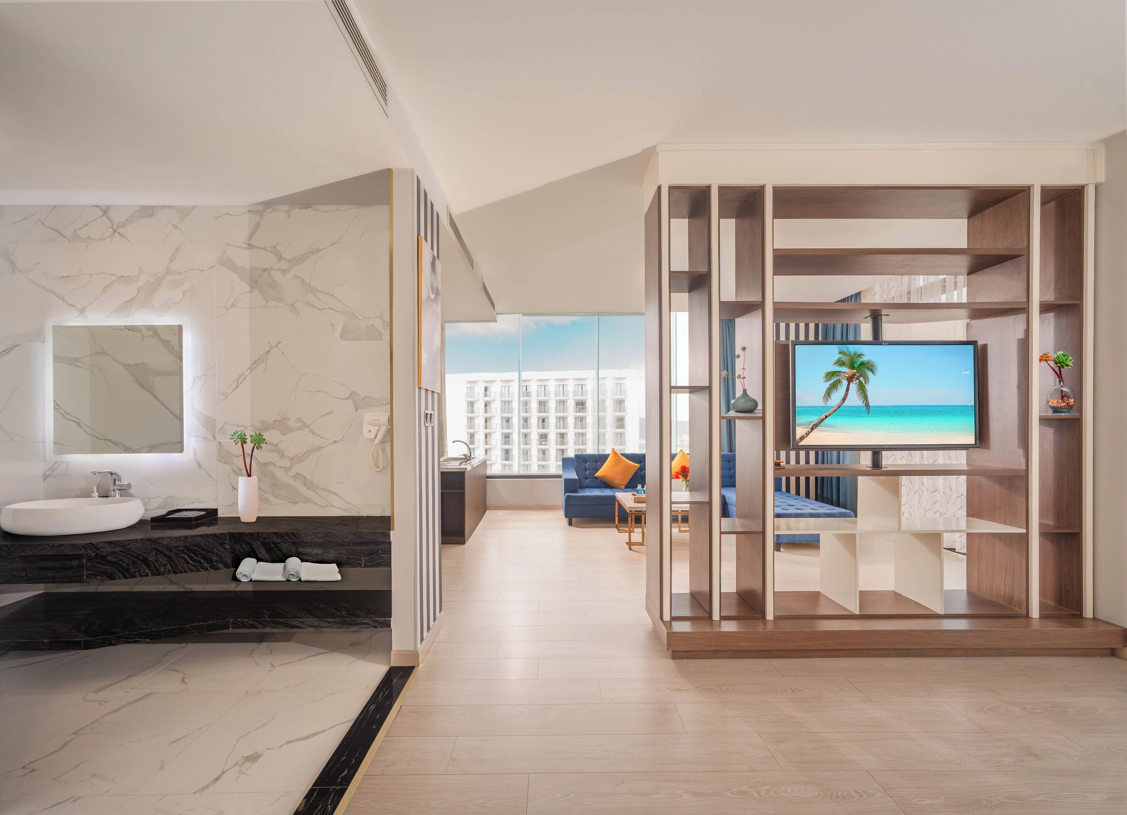 Phòng đôi Premier, 1 phòng ngủ, quang cảnh thành phố | 17 phòng ngủ, bộ đồ giường cao cấp, minibar, két bảo mật tại phòng 