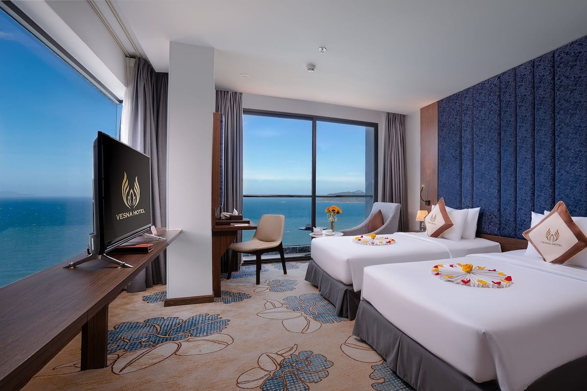 Camera Premier, 2 letti singoli, vista oceano | 17 camere, biancheria da letto di alta qualità, minibar