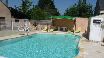 A heated pool