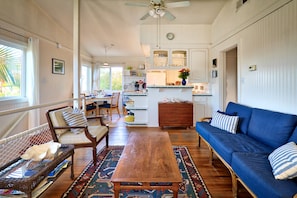 TV, fireplace, DVD player - Perfect Beach House! Ocean view, steps to sand, great yard! weekly discount. (San Buenaventura)
