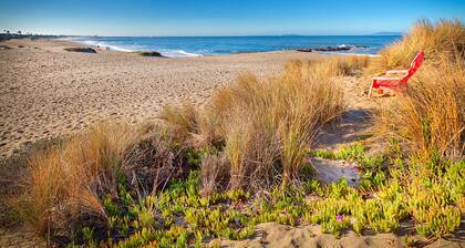 Perfektes Strandhaus! Meerblick, Schritte zum Strand - toller Garten!