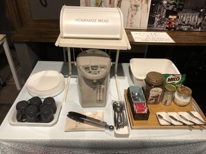 Kontinental morgenmad hver dag mod et gebyr
