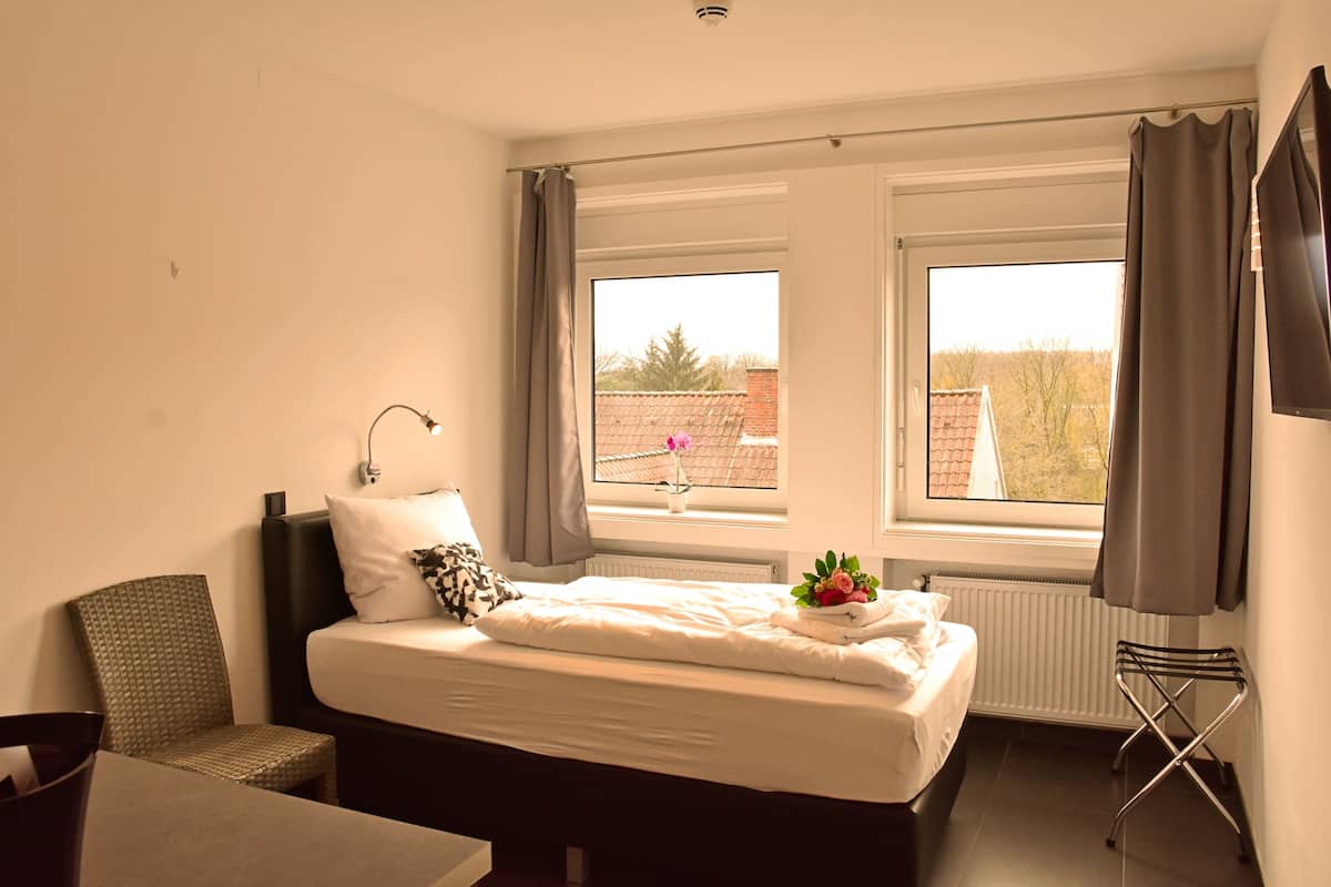 Habitación individual estándar, microondas | Ropa de cama de alta calidad, escritorio y insonorización
