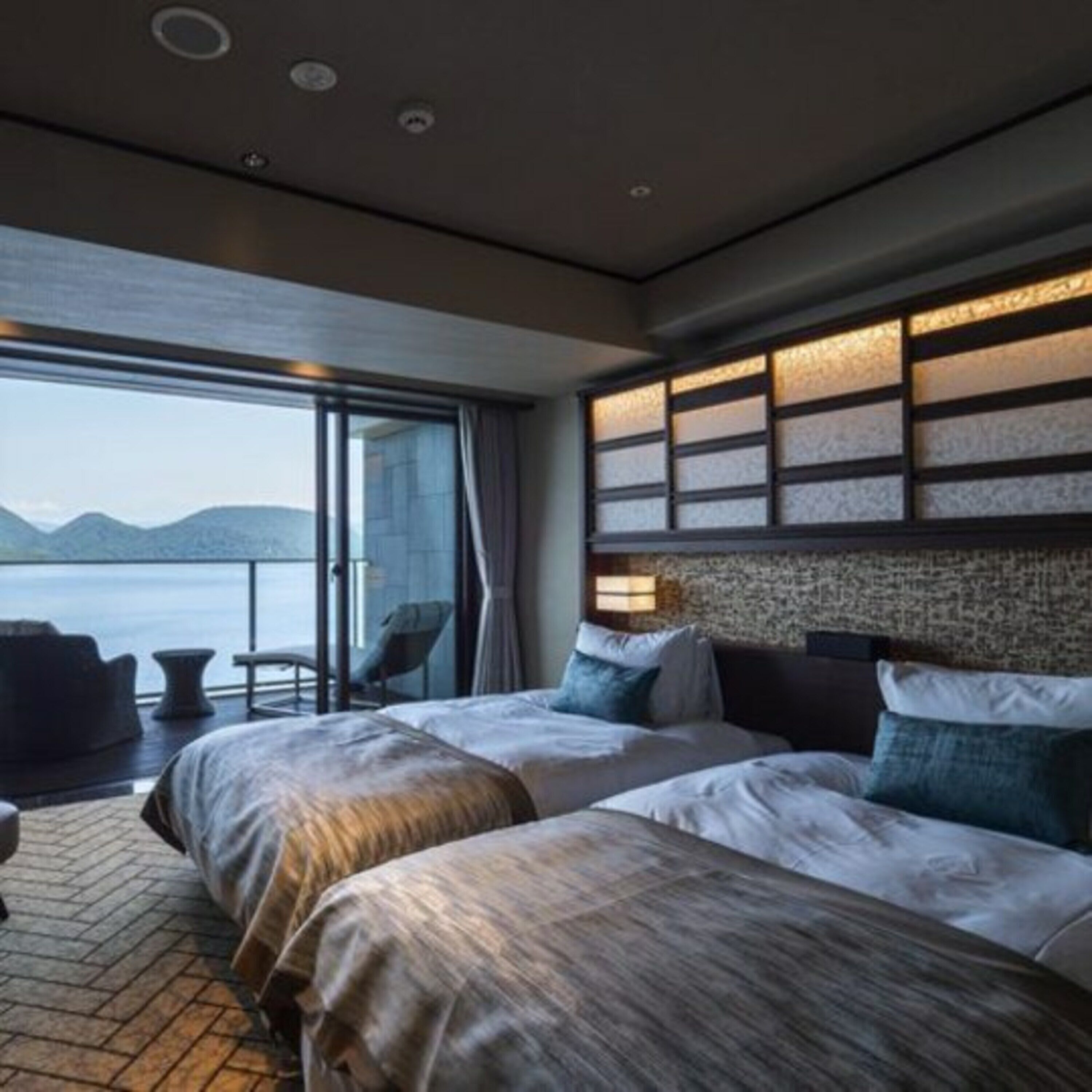 universal terrace room with private open-air hot spring bath | in-room safe, free wifi, bed sheets