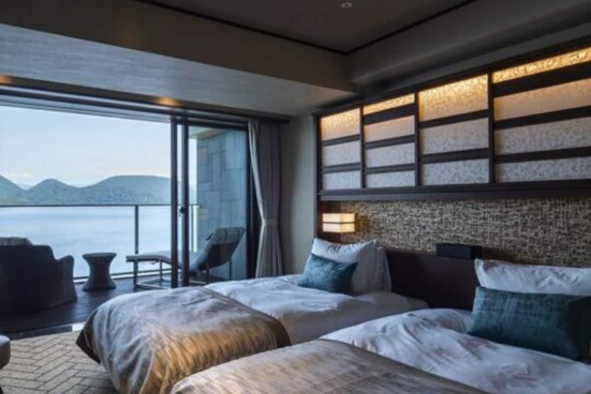 universal terrace room with private open-air hot spring bath | in-room safe, free wifi, bed sheets