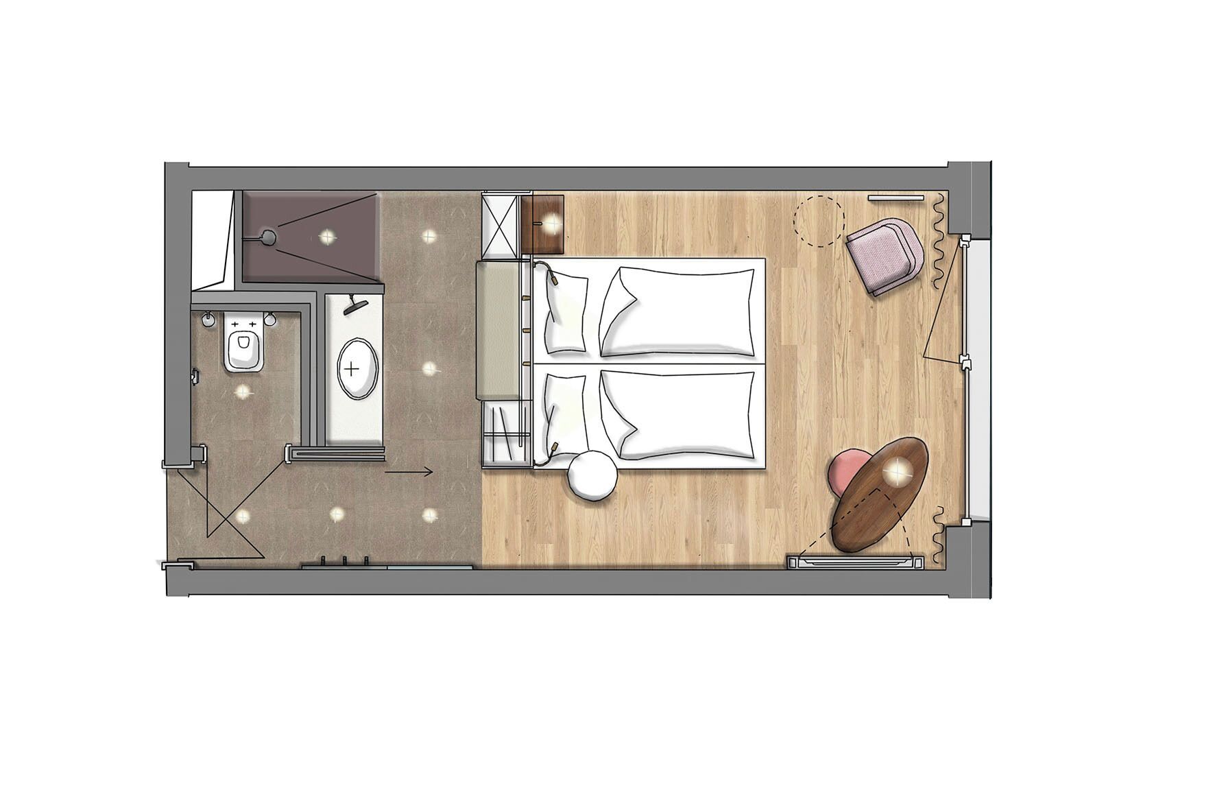 double room | in-room safe, individually decorated, desk, blackout curtains