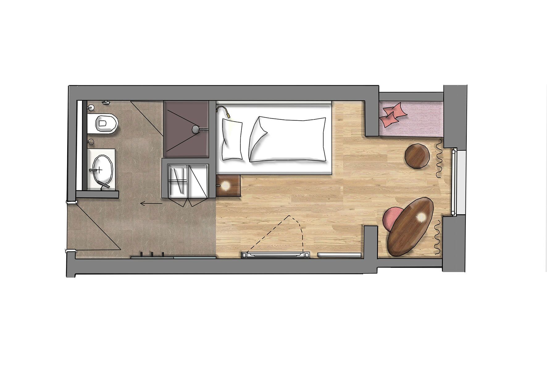 single room | floor plan