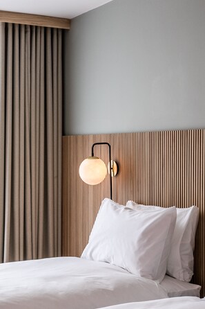 Habitación con 2 camas individuales | Sábanas de algodón egipcio y ropa de cama de alta calidad