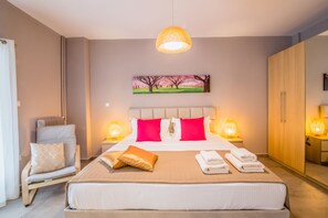 City-Apartment, Stadtblick | 2 Schlafzimmer, hochwertige Bettwaren, Zimmersafe, Bügeleisen/Bügelbrett