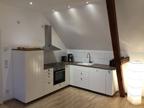 Appartement, salle de bains privée | Cuisine privée