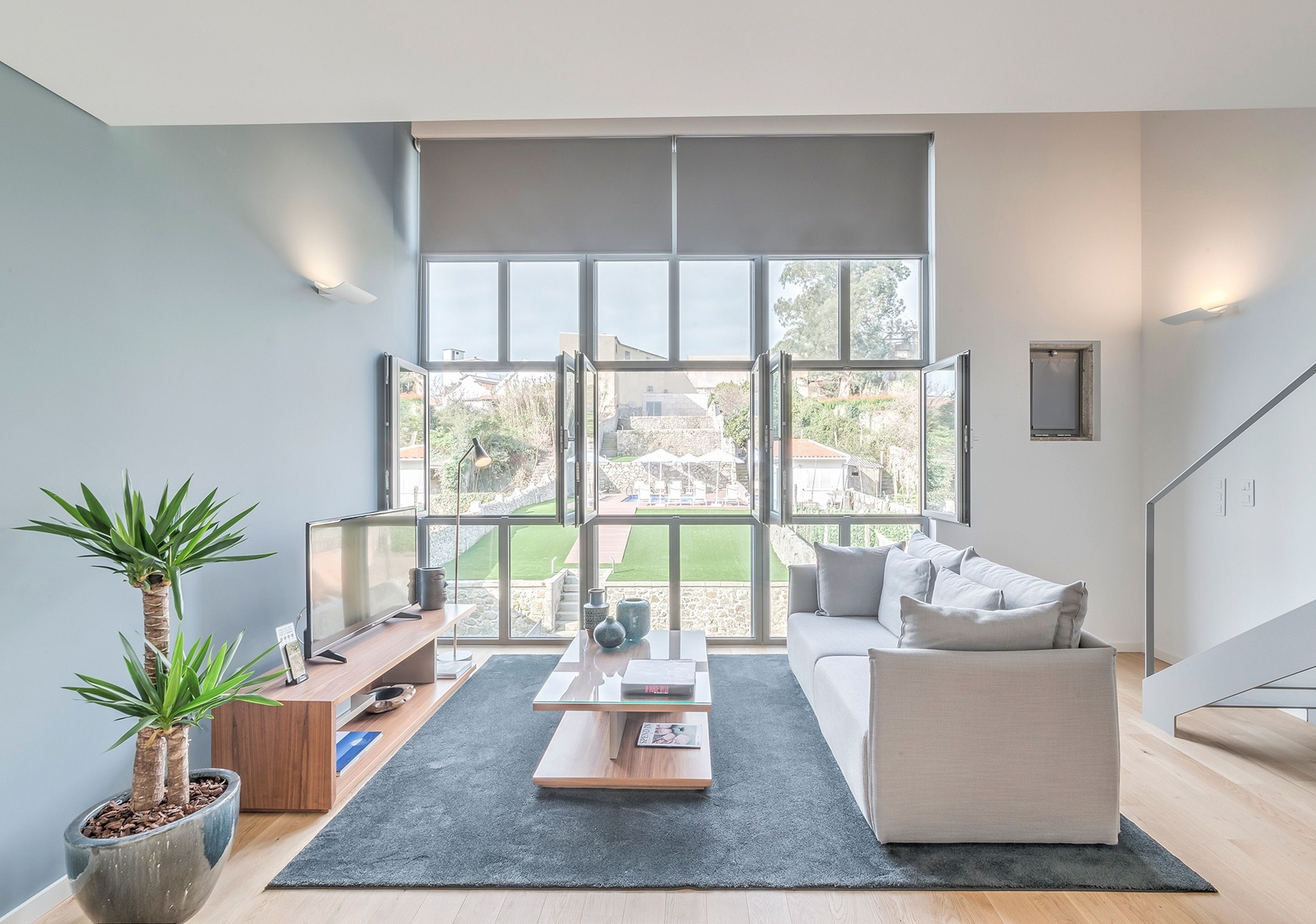 Premium Loft, 1 Queen Bed, Pool Access, Pool View | Living room | Flat-screen TV