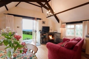 Casa de campo | Área de sala de estar | Chimenea