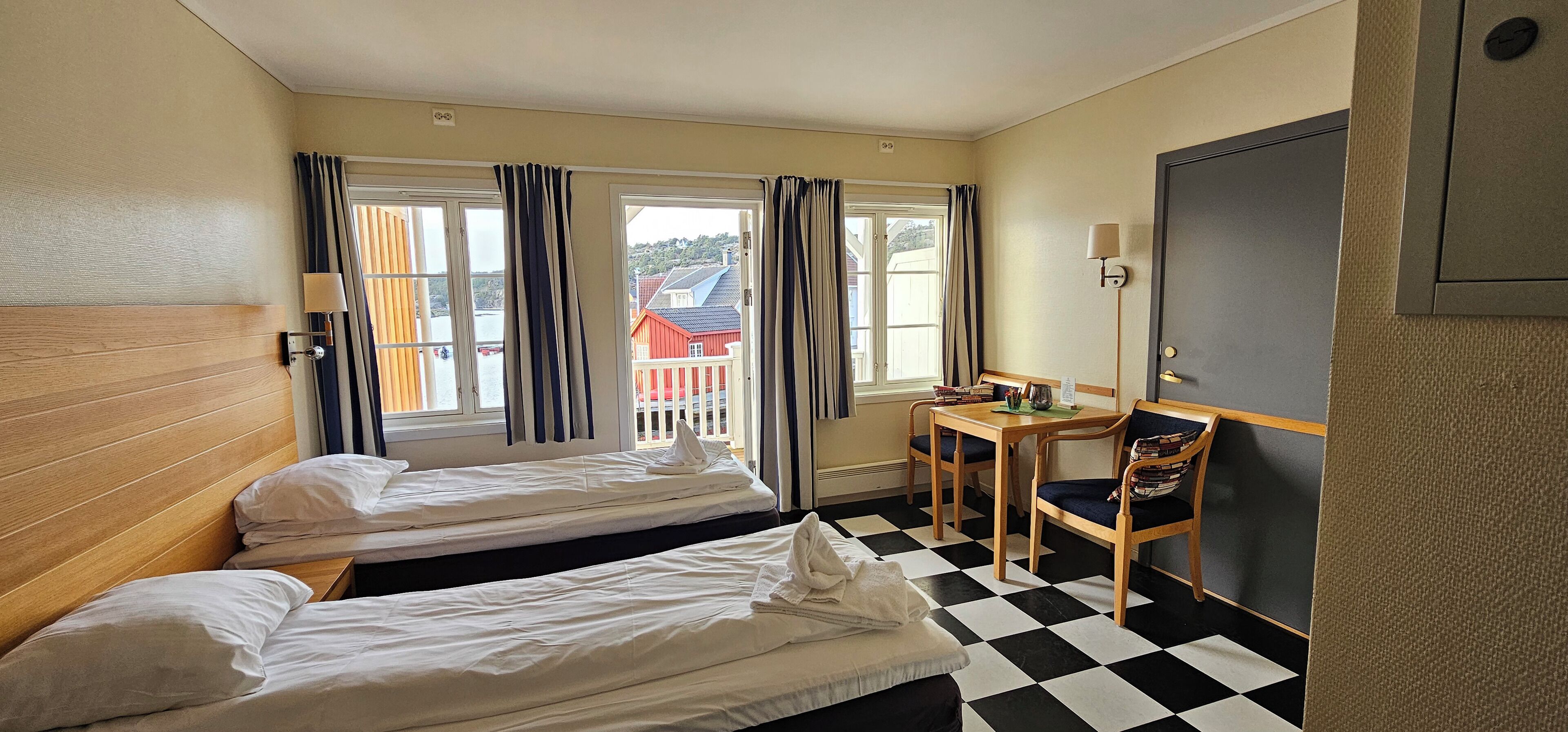 twin room, 2 single beds, non smoking, sea view | iron/ironing board, cots/infant beds, free wifi