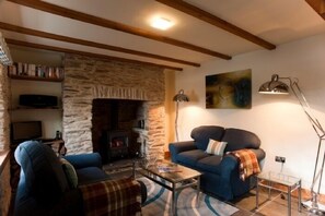 Fireplace - Pencreek Cottage (Truro)