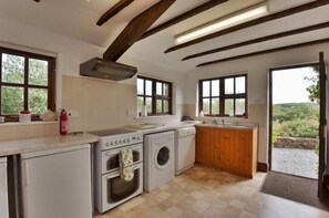 Dishwasher, highchair, cookware/dishes/utensils