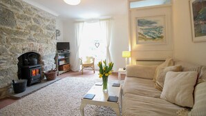 Fireplace - Trevennen Cottage (Falmouth)
