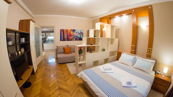 1 bedroom, individually decorated, individually furnished, desk - Buena Vista Apartments (Belgrade)