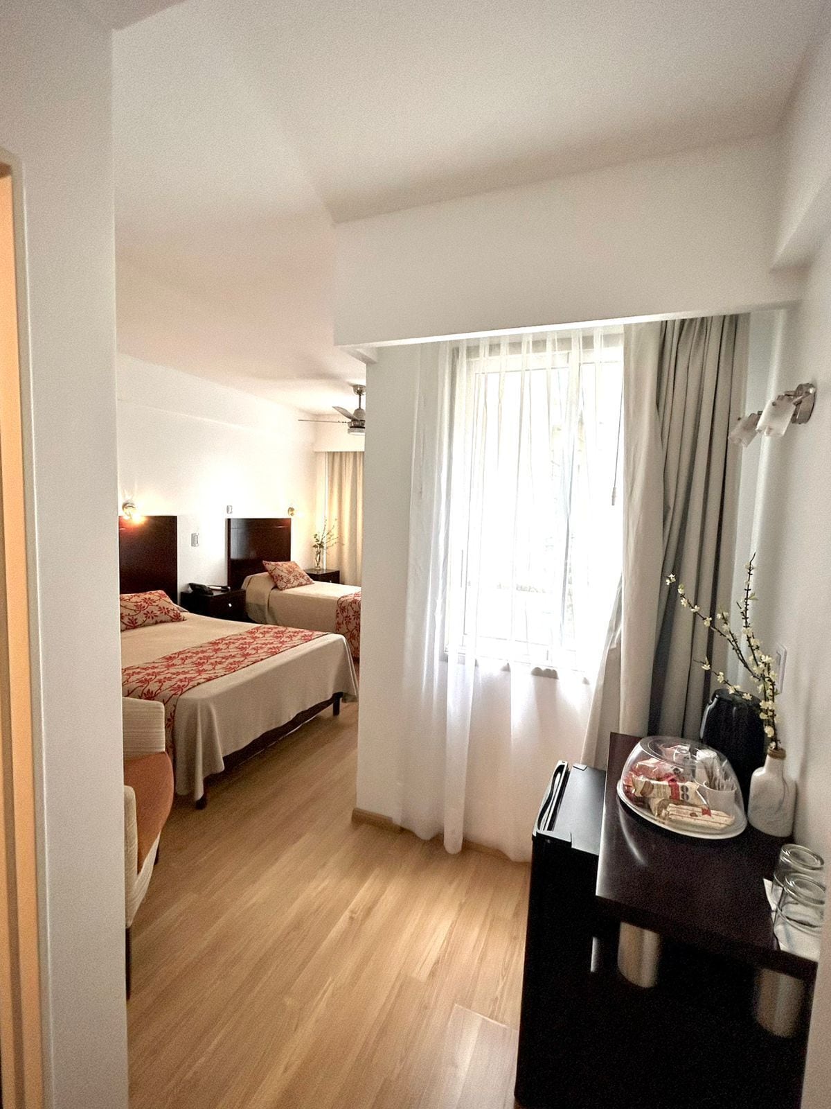 Executive Triple Room, City View | Premium bedding, down comforters, pillowtop beds, minibar