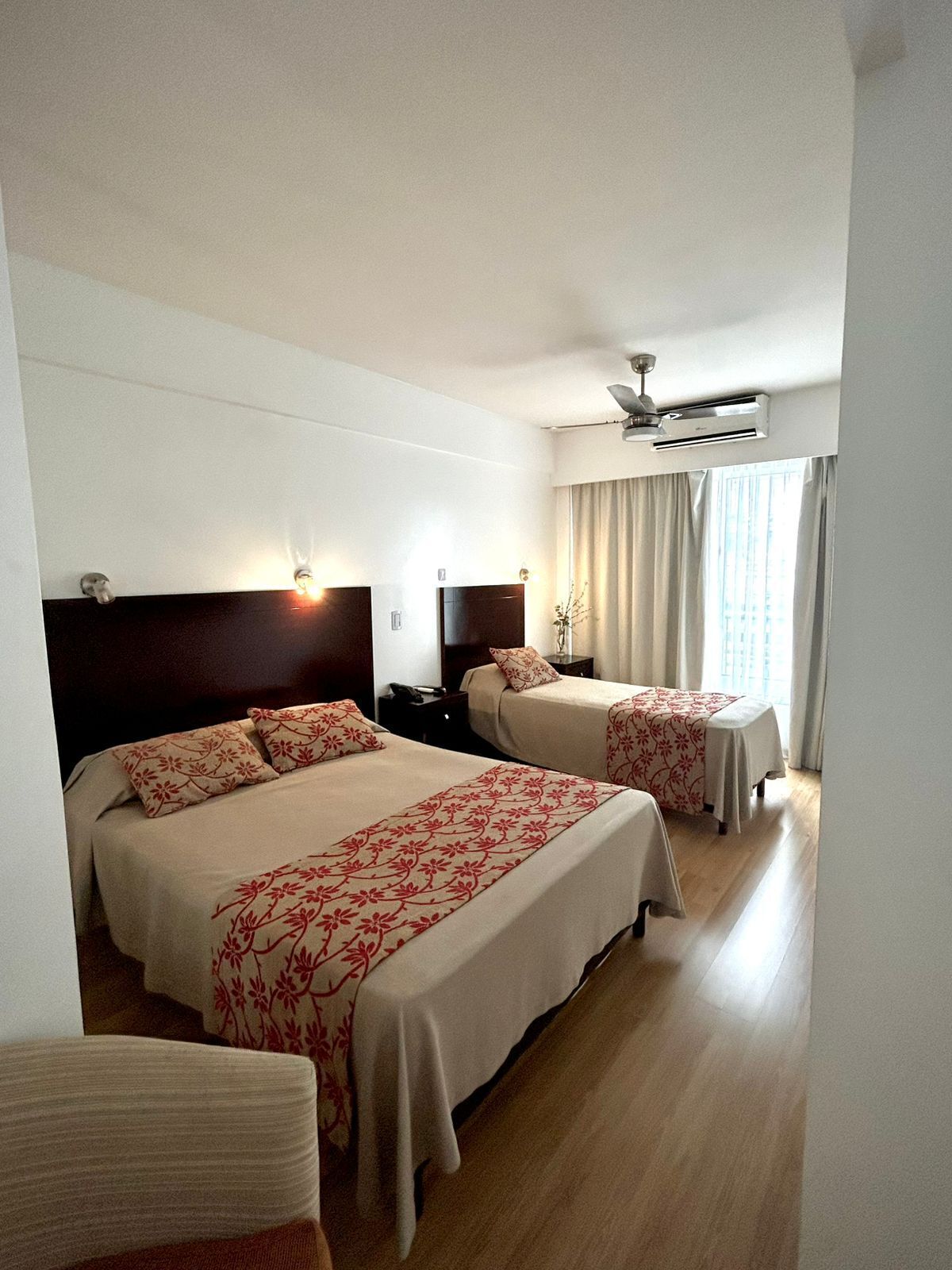 Executive Triple Room, City View | Premium bedding, down comforters, pillowtop beds, minibar
