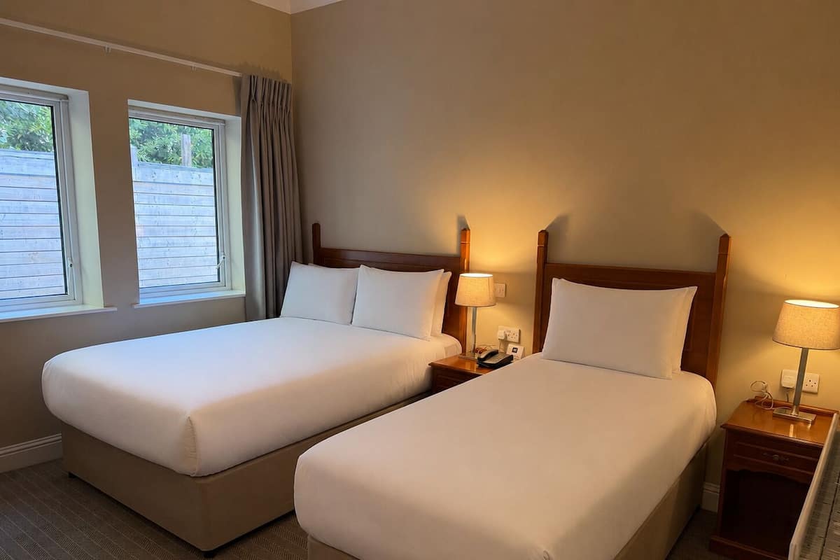 In-room safe, desk, laptop workspace, iron/ironing board
