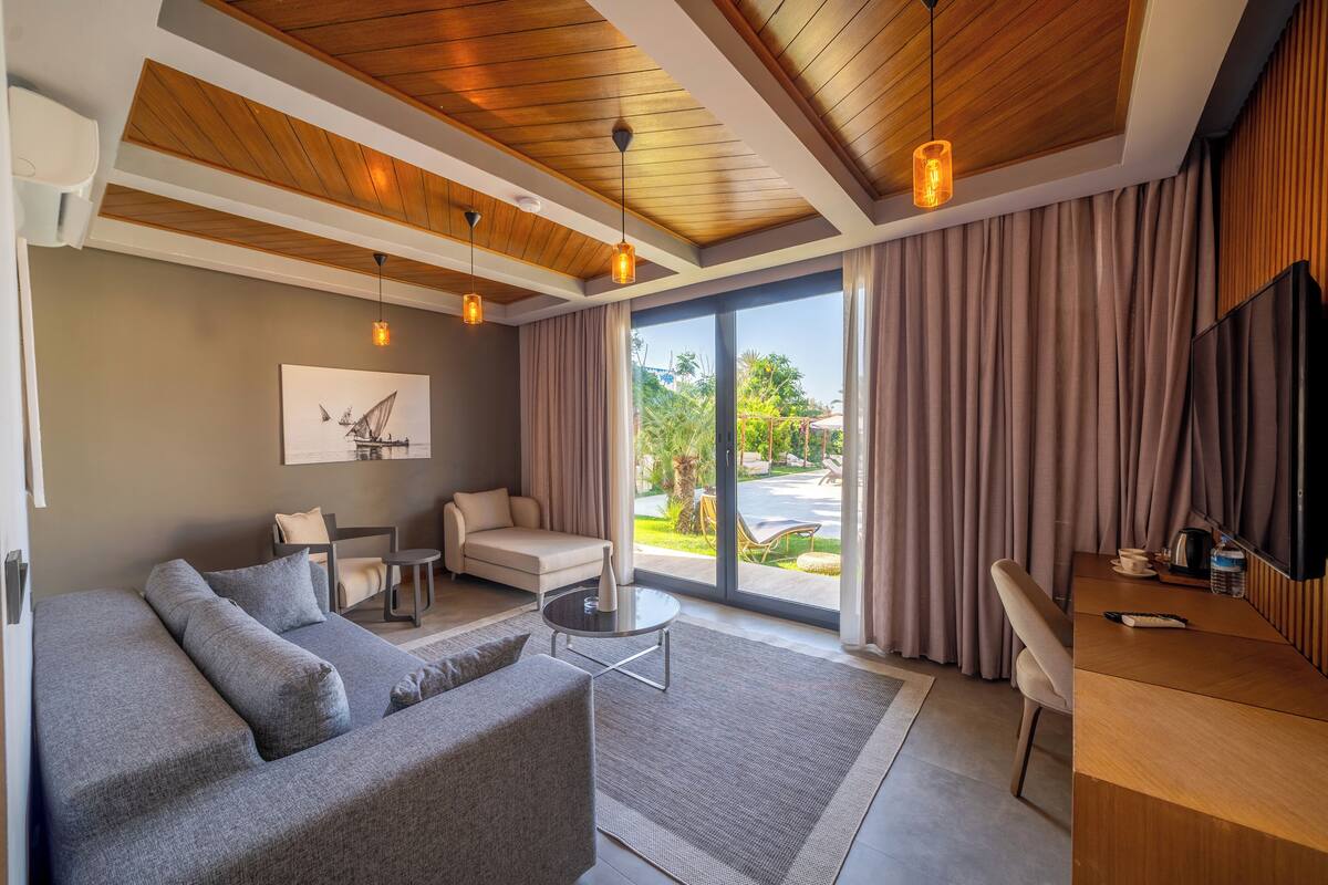Deluxe Suite | Living area | LCD TV