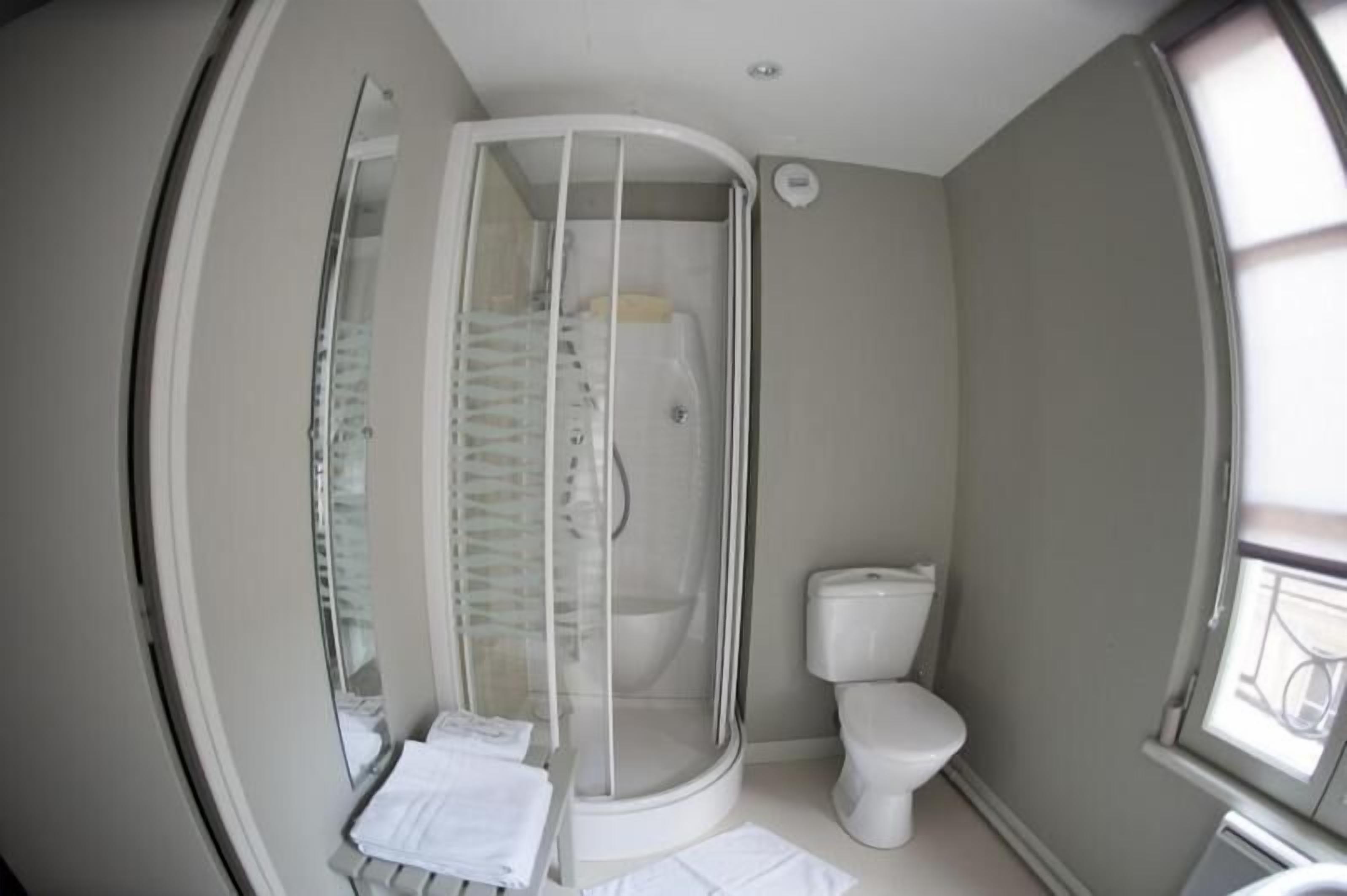 free toiletries, hair dryer, towels