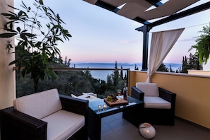 Villa, 2 Bedrooms, Private Pool | Terrace/patio - Villas Muscallas by Konnect, 200m from the Beach. (Paxos)