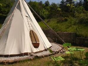 Terrace/patio - Camping du Lac (Pourcharesses)