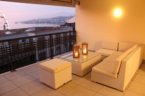 Uitzicht vanaf balkon