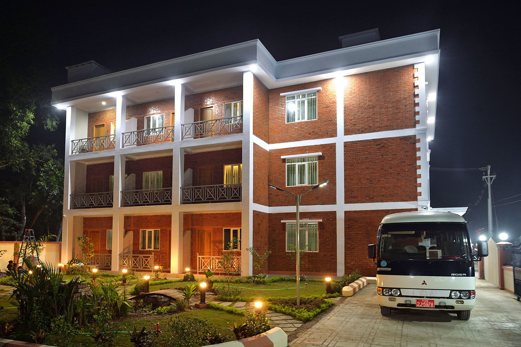 Front of property - evening/night