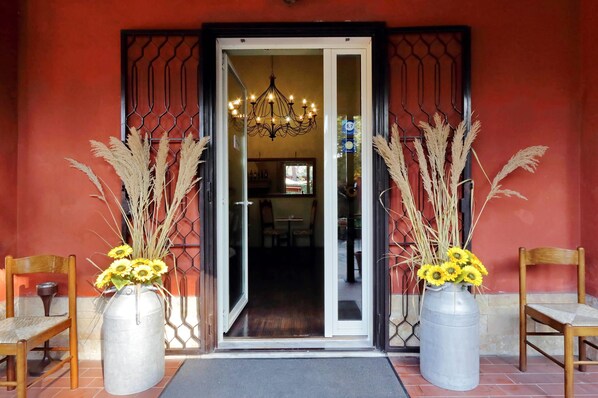 Voorkant van accommodatie