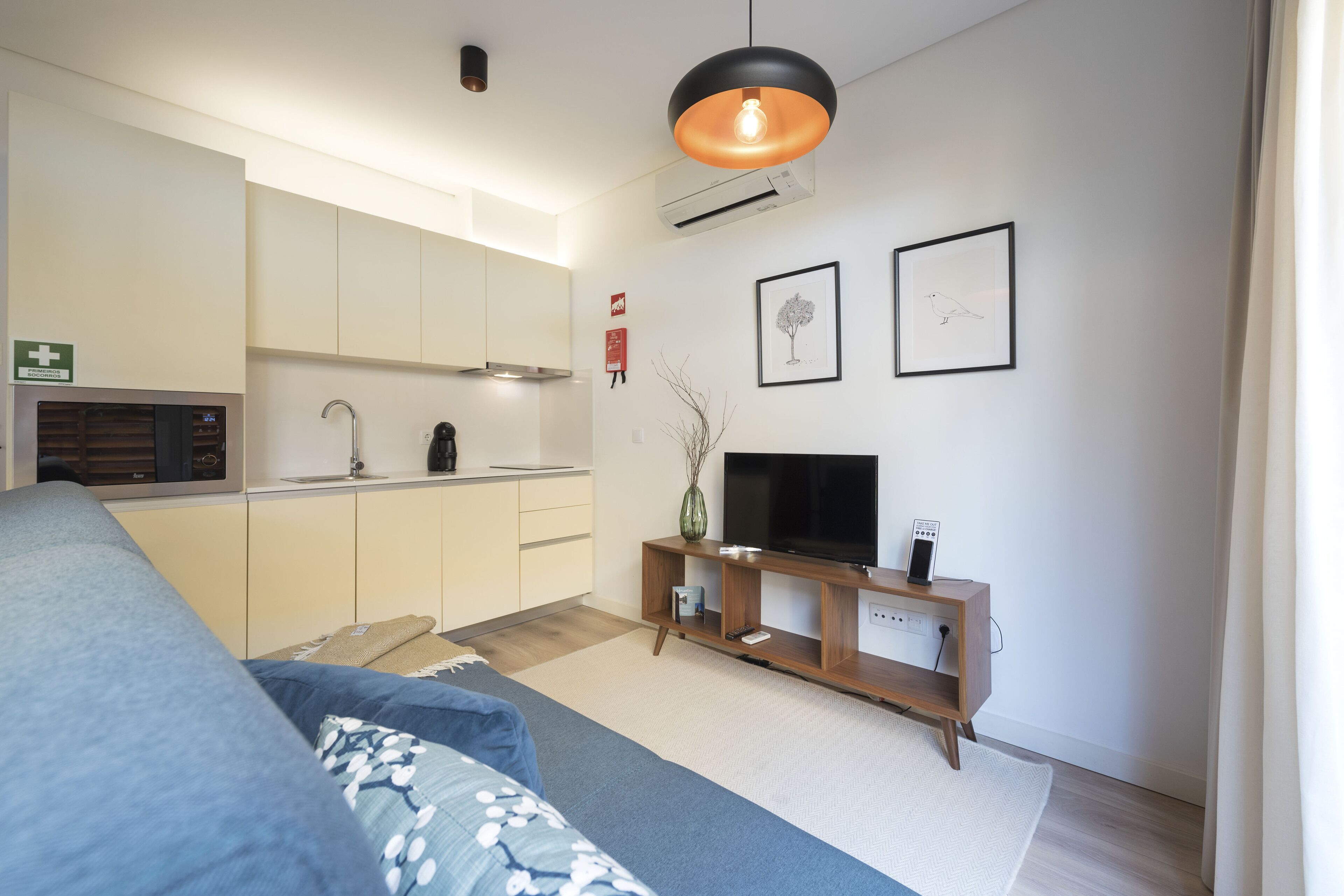 apartment, 1 bedroom, garden view (without elevator) | private kitchenette | mini-fridge, microwave, stovetop, espresso maker