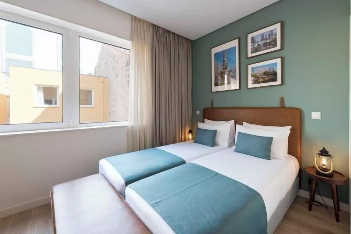 Blackout curtains, soundproofing, iron/ironing board (on request)