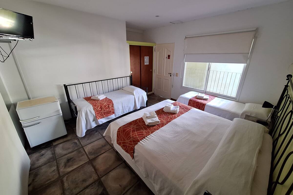 desk, blackout curtains, free wifi, bed sheets