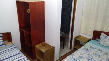 Desk, blackout curtains, iron/ironing board, free WiFi